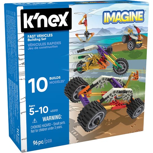 K’NEX Core Fun Fast 10 Model Building Set - Build Time Choice