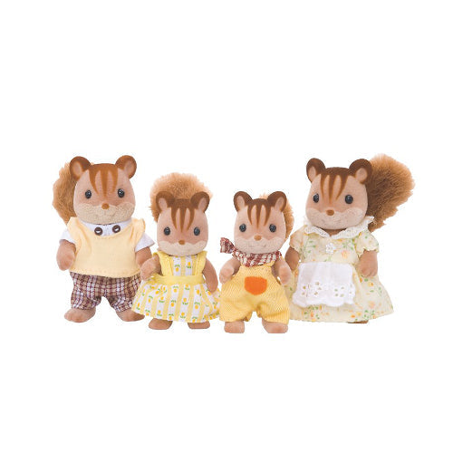 Sylvanian Families Walnut Squirrel Family - Pretend Play Pick